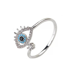 Icy Evil Eye Ring