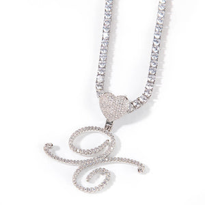 Lovely Cursive Initial Necklace