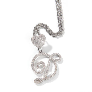 Lovely Cursive Initial Necklace