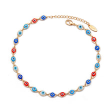 Load image into Gallery viewer, Evil Eye Anklet